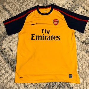 VINTAGE NIKE ARSENAL LONDON THE GUNNERS SOCCER GAME JERSEY SIZE XL